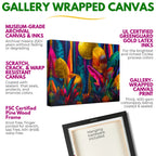 Canvas Print | Vibrant Neon Jungle Wall Art