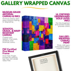 Abstract Canvas Art | Color Block Modern Art Print