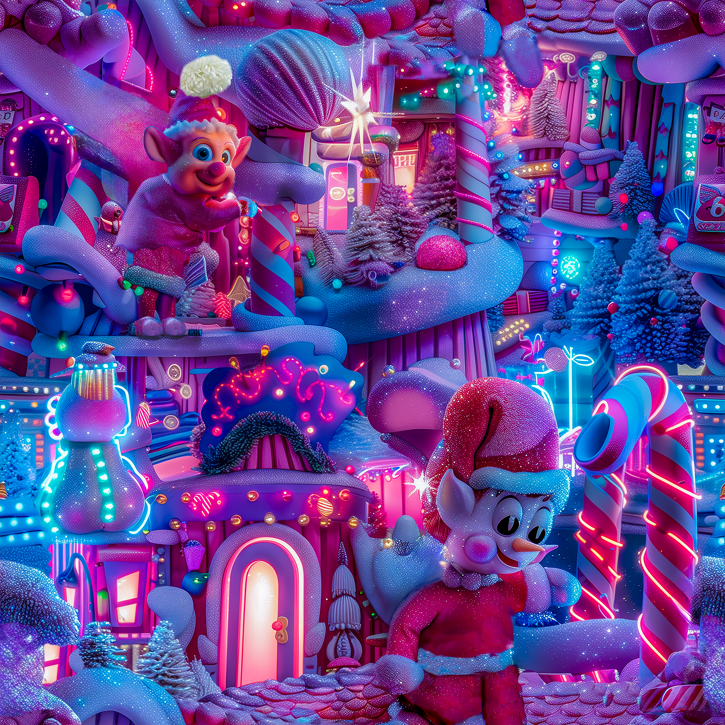 santa-s-workshop-wonderland-wrapping-paper-a-magical-and-glittery-journey-to-the-north-pole