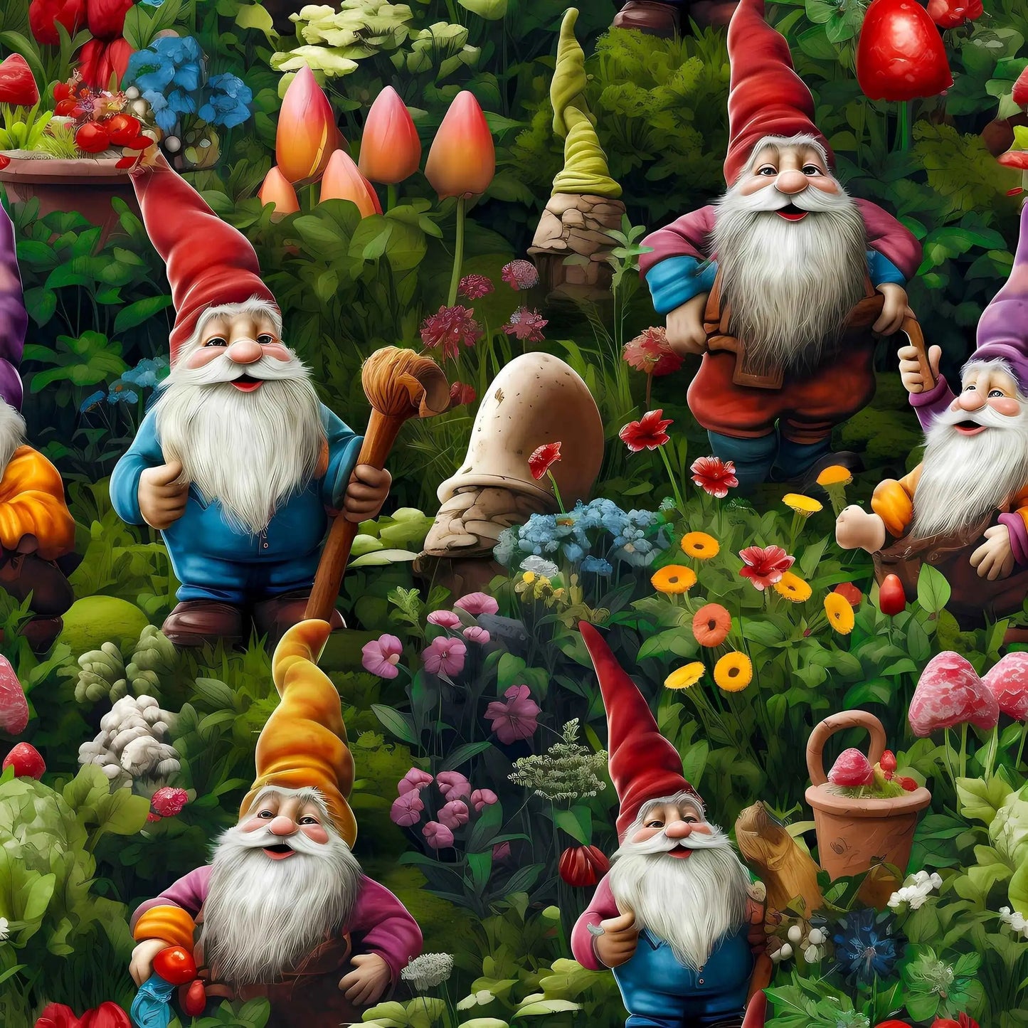 Garden Gnome Gift Wrapping Paper Rolls from The Curated Goose