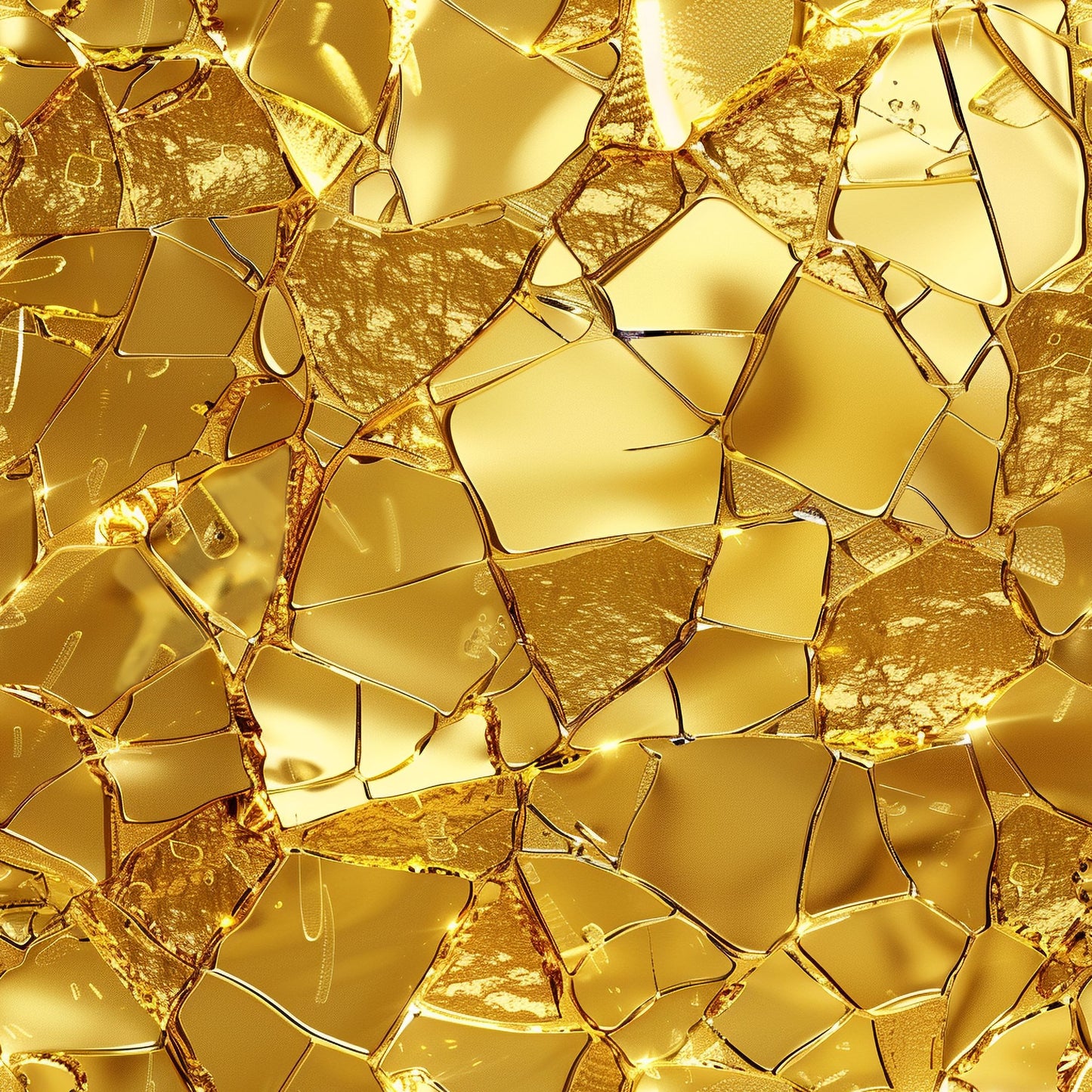 Shattered Gold Glass Wrapping Paper Rolls | Anniversary Wedding Gift Wrap from The Curated Goose