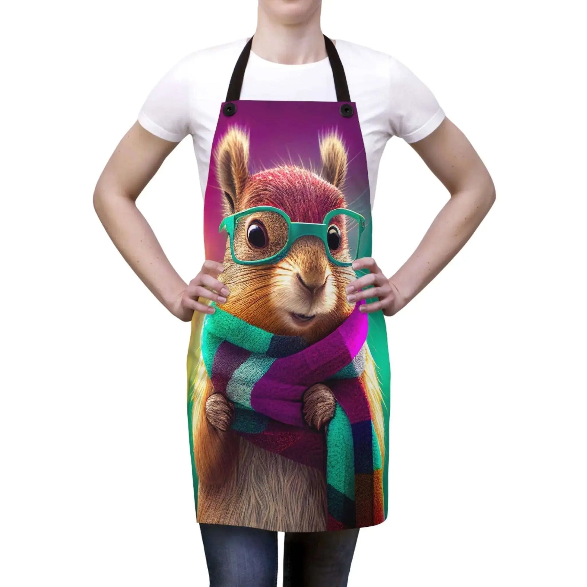 Funny Hipster Squirrel Apron | Funny Kitchen Accessories from The Curated Goose