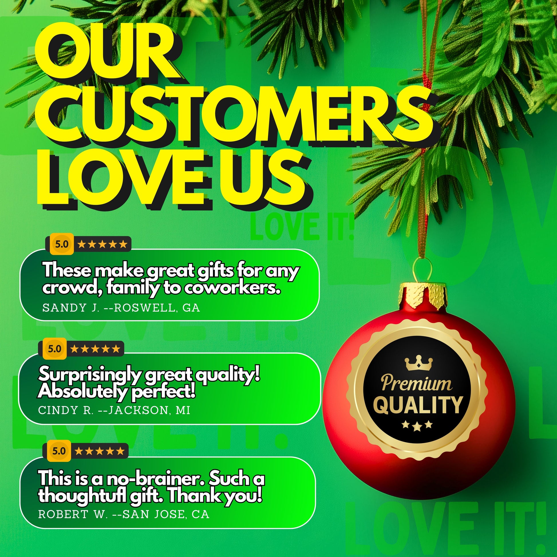 Green frog holiday ornament