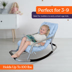 Special Supplies Sensory Rocking Chair for Kids - Comfortable Kids Rocker- Versatile Floor Chair with Soft Fabric and Stability for Playroom, Bedroom, or Nursery (Ages 3+)