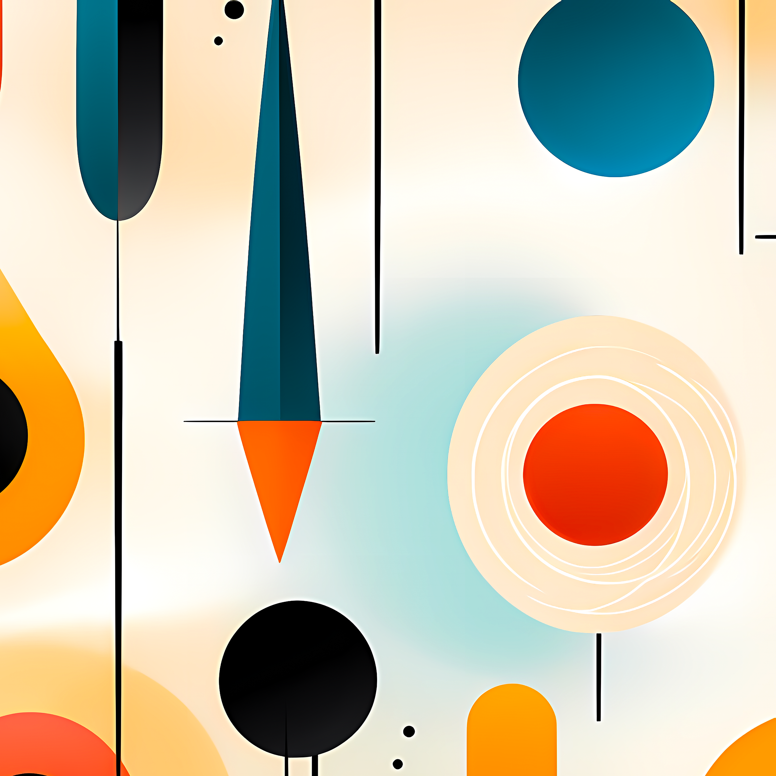 1960s Design Style Gift Wrap, Mid-Century Modern Design, Unique Wrapping Paper Rolls