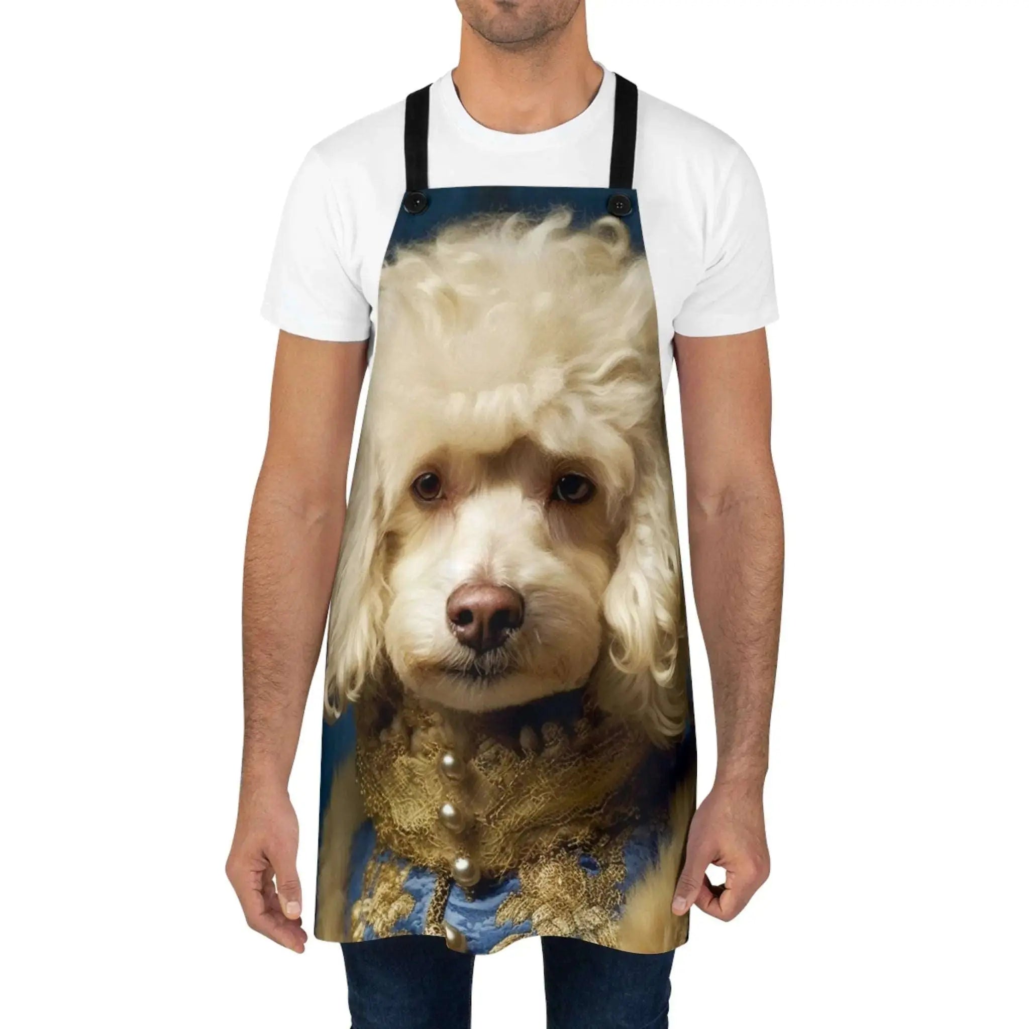 Renaissance Poodle Cooking Apron | Funny Kitchen Accessories from The Curated Goose