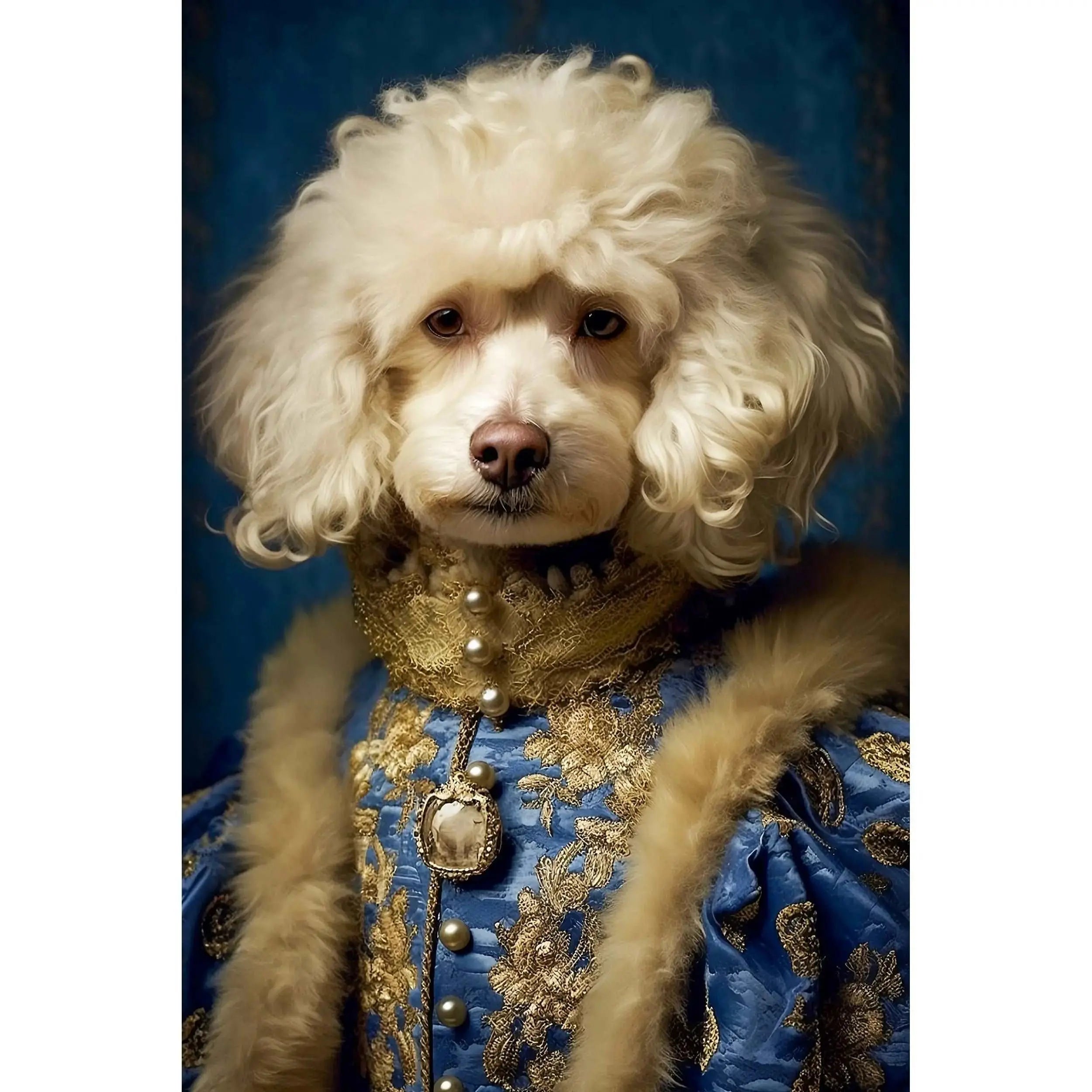Renaissance Poodle Portrait Art Print from The Curated Goose