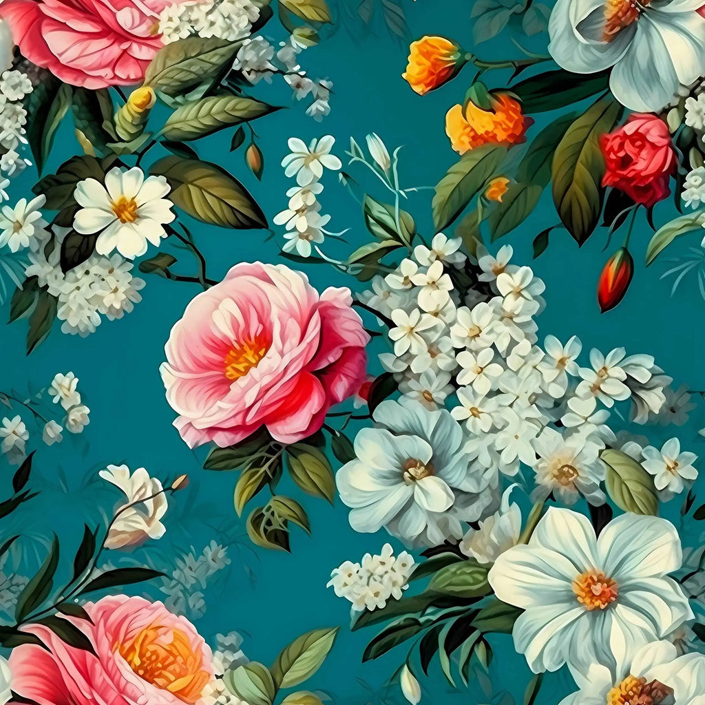 Southern Flowers Wrapping Paper Roll from The Curated Goose