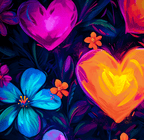 Abstract Hearts Valentine's Day Wrapping Paper Rolls from The Curated Goose