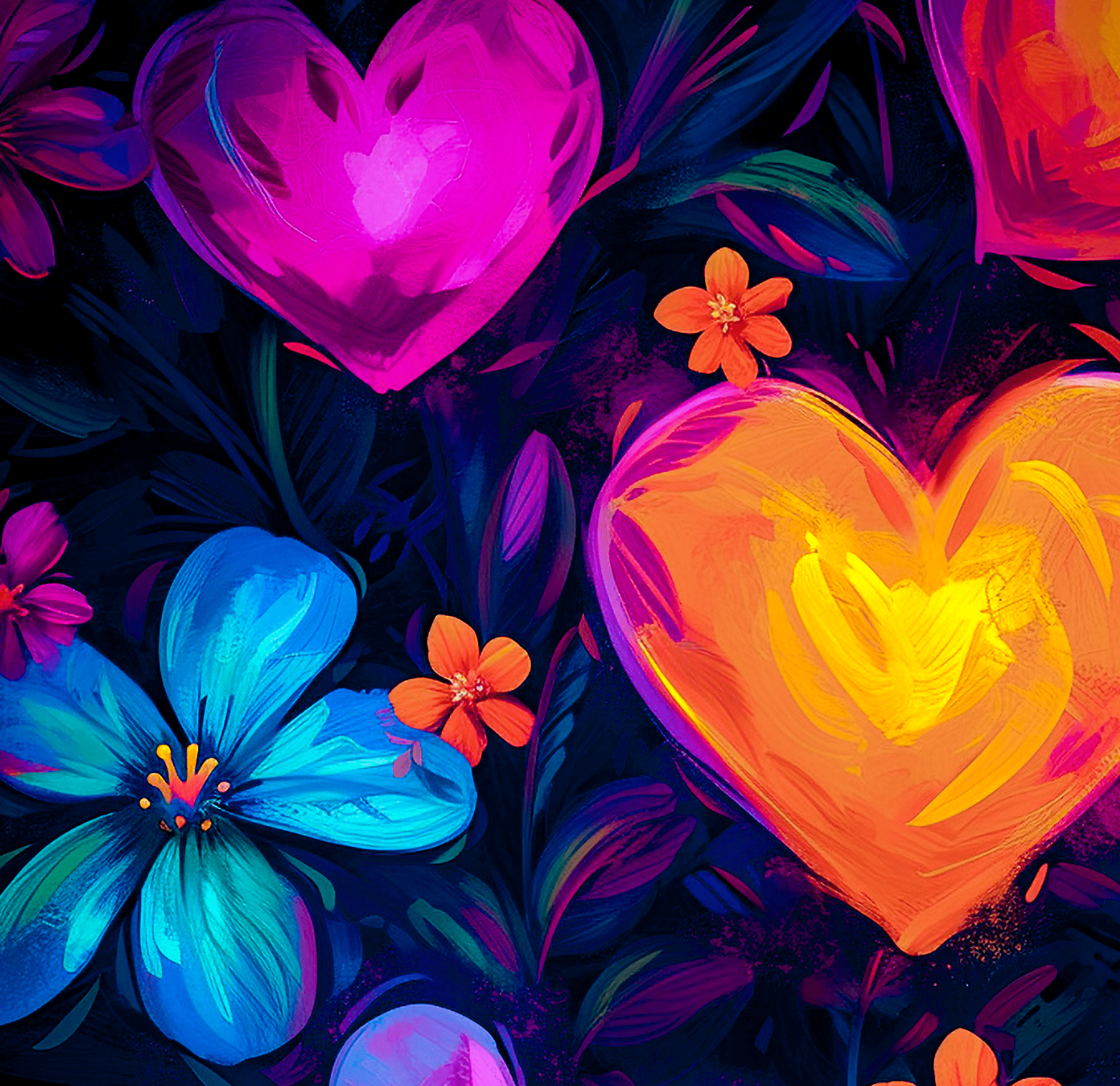 Abstract Hearts Valentine's Day Wrapping Paper Rolls from The Curated Goose