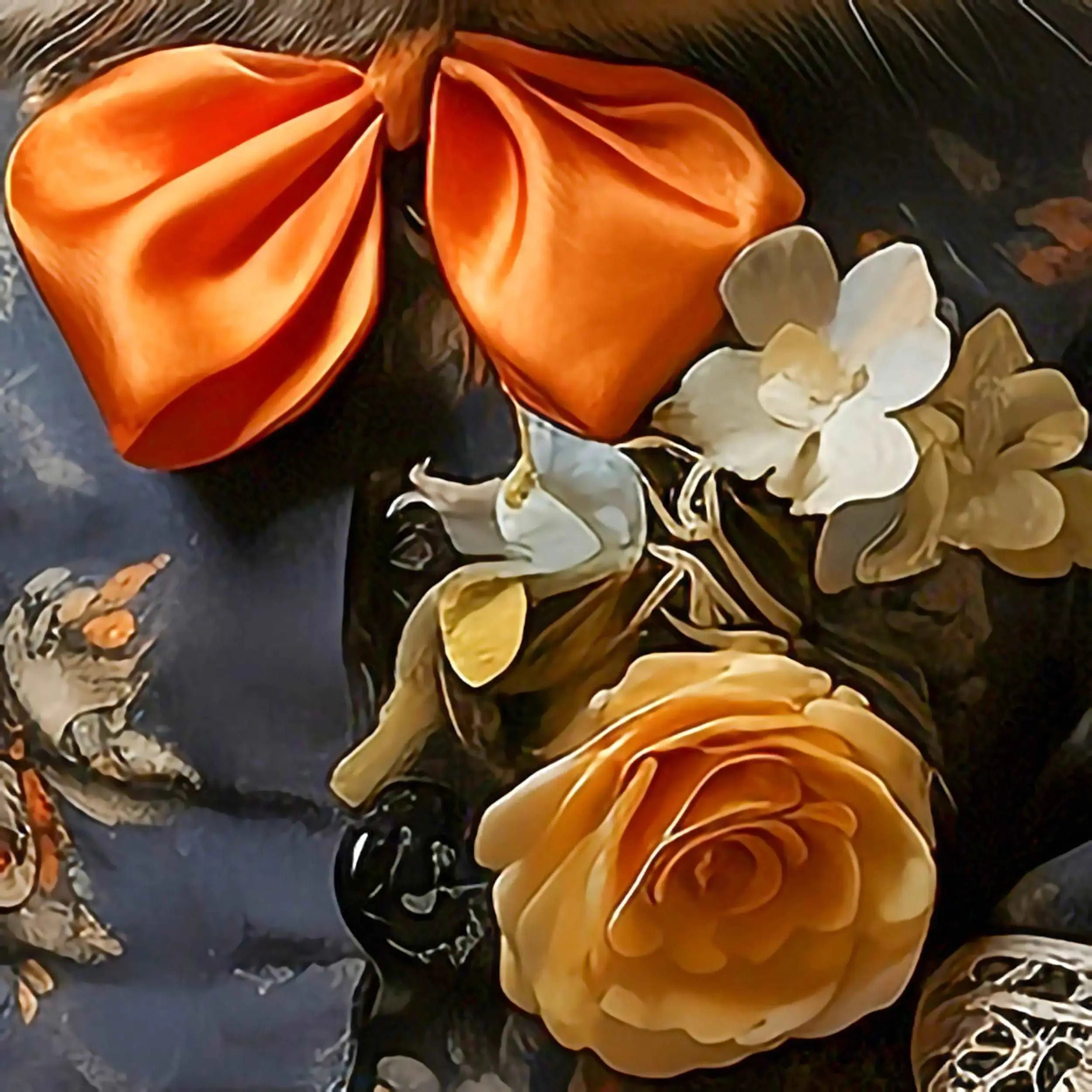 Victorian Bunny (Floral) Portrait Art Print  | Victorian Wedding Party Collection from The Curated Goose