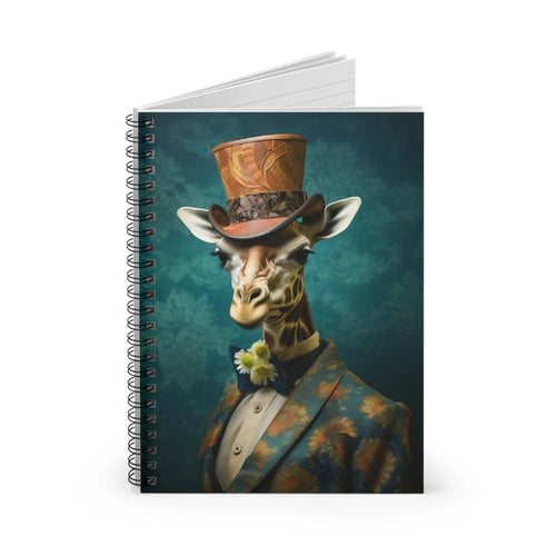 Animal Portrait Spiral Notebook: Victorian Giraffe Journal from The Curated Goose