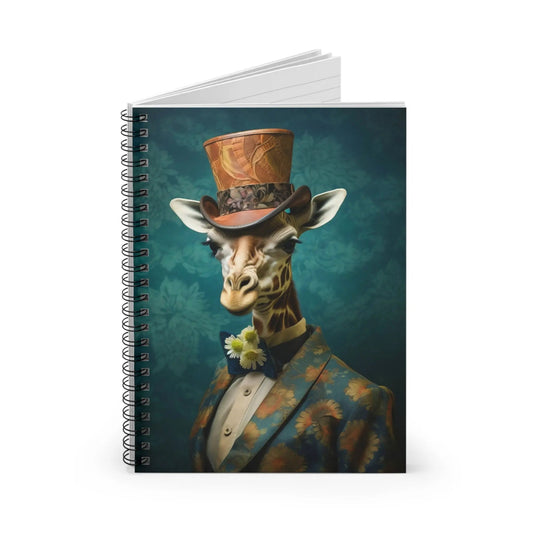 Animal Portrait Spiral Notebook: Victorian Giraffe Journal from The Curated Goose