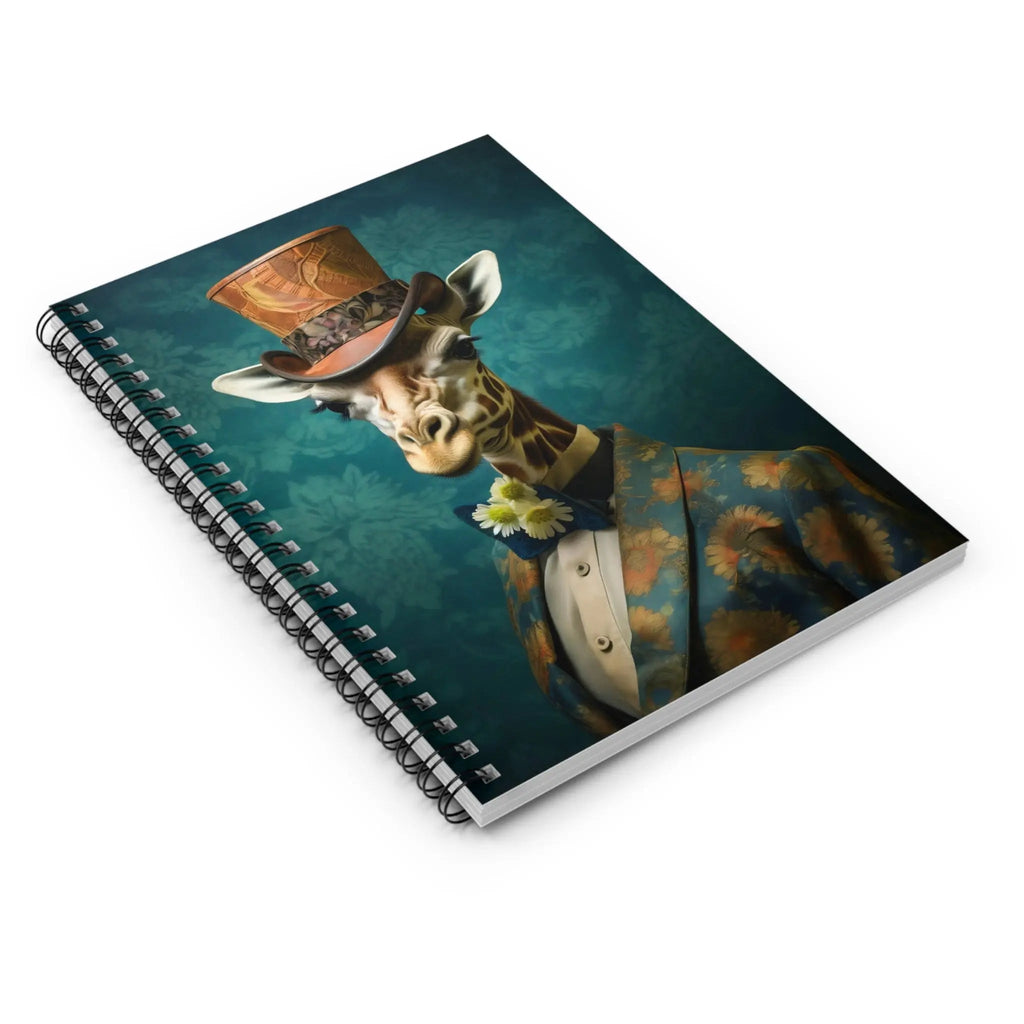 Animal Portrait Spiral Notebook: Victorian Giraffe Journal from The Curated Goose