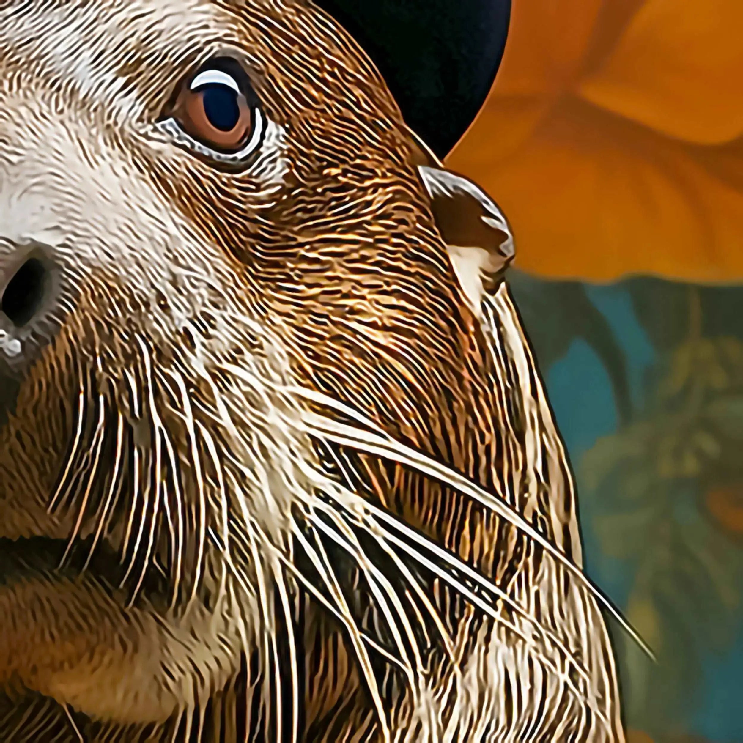 Victorian Sea Lion Portrait Art Print  | Victorian Wedding Party Collection from The Curated Goose