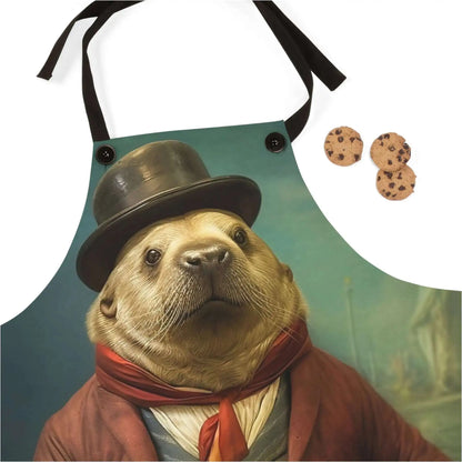 Victorian Sea Lion Chef's Apron | Funny Apron For Cook from The Curated Goose
