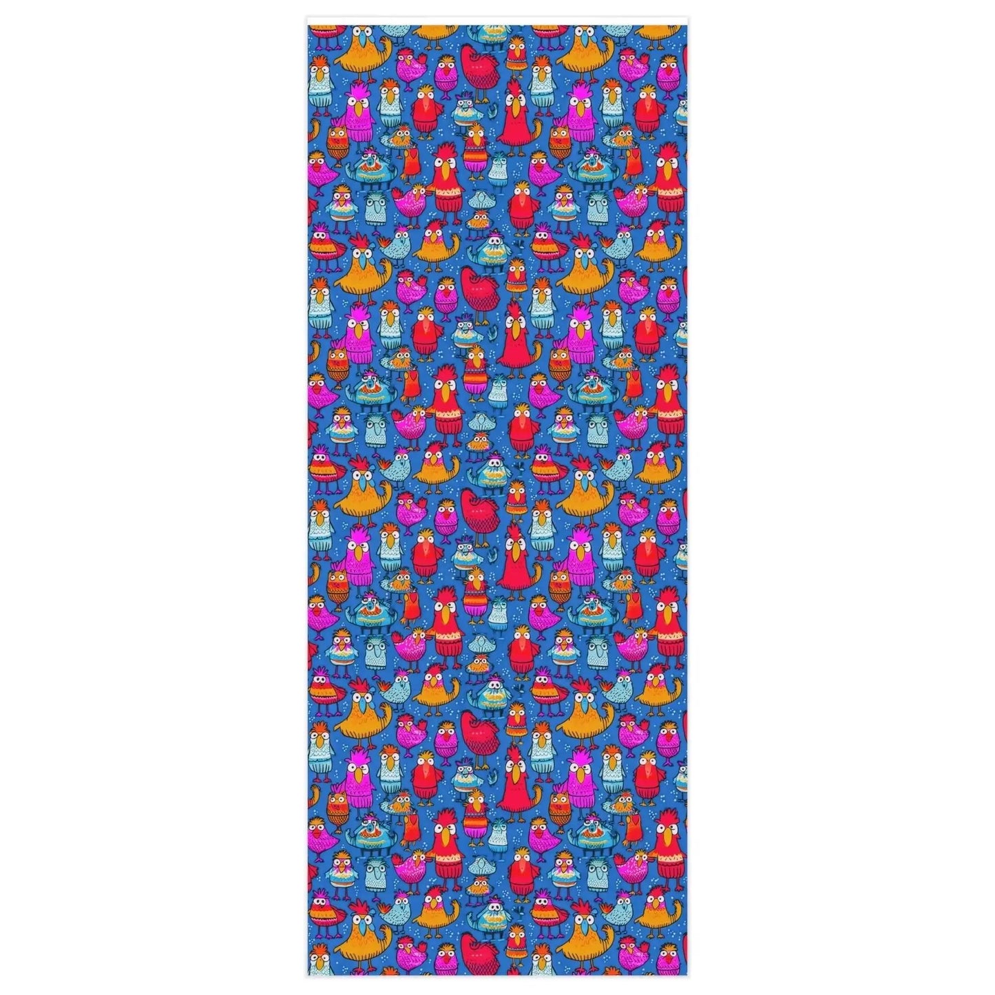 Colorful Chickens Wrapping Paper Rolls from The Curated Goose
