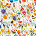 Colorful Flowers Wildflowers Floral Wrapping Paper Rolls