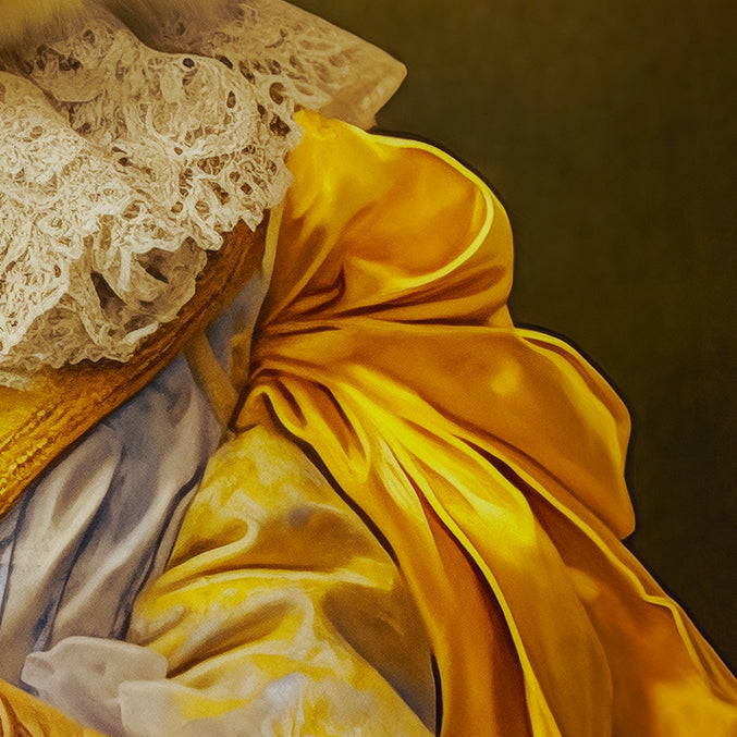 A Royal Chicken Portrait: Renaissance Animal Art on Watercolor Paper from The Curated Goose