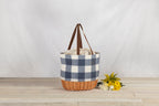 Coronado Canvas and Willow Basket Tote