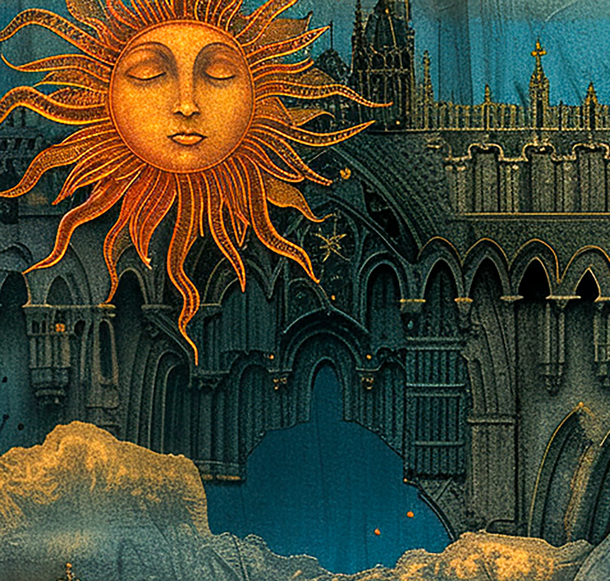 Celestial Sun and Moon Wrapping Paper: Ethereal Gift Wrap