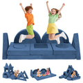 16 PCS Modular Kids Play Couch, Convertible Foam Toddler Sofa Bed with Washable Covers, Versatile Creative Fort Building Set for Boys Girls, Ideal for Playroom Bedroom