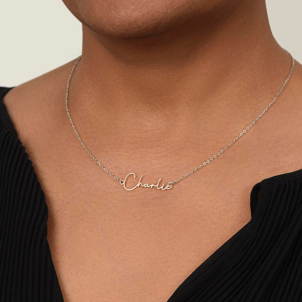 Custom Personalized Name Necklace – Signature Style Custom Name Necklace