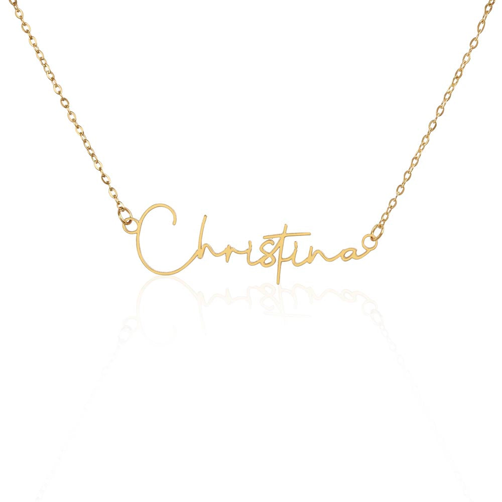 Custom Personalized Name Necklace – Signature Style Custom Name Necklace