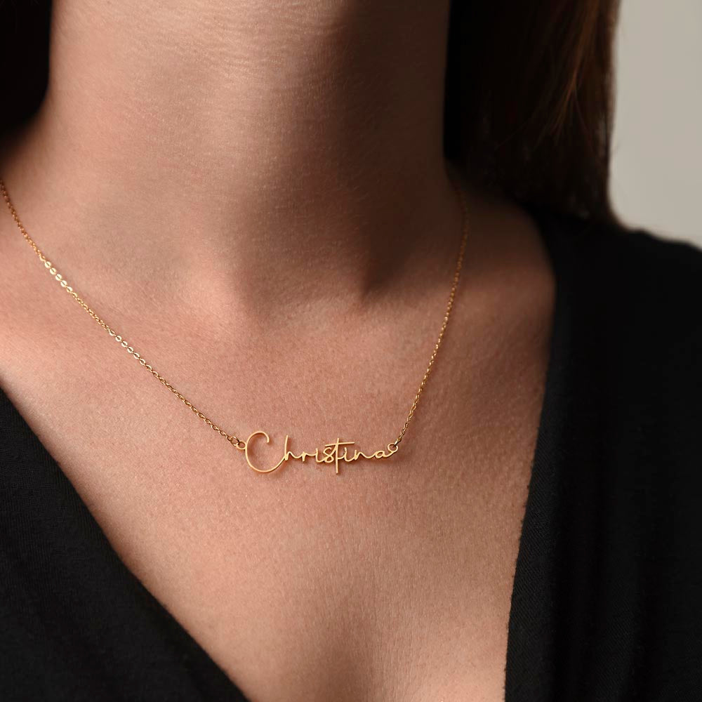 Custom Personalized Name Necklace – Signature Style Custom Name Necklace