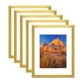 Picture Frame PVC Gold  Frame 13.4W*3.1D*16.4H /6.4LB Wall Mount Display , Pack of 5