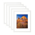 Picture Frame PVC White  Frame 13.4W*3.1D*16.4H /6.4LB Wall Mount Display , Pack of 5
