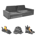 15pcs Modular Kids Play Couch, Kids Sofa Couch for Children, Kid Couches Fort Building kit for Playroom Furniture, Kid Play Couches, Convertible Sofa for Boys and Girls