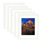 Picture Frame PVC White Frame 18.3W*3.1D*21.3H / 11LB Wall Mount Display , Pack of 5