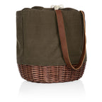 Coronado Canvas and Willow Basket Tote