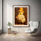 Victorian Baby Chicken Art Print | Giclee Wall Art Decor | Limited Edition