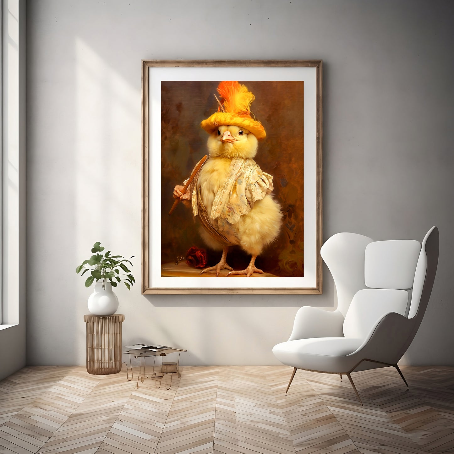 Victorian Baby Chicken Art Print | Giclee Wall Art Decor | Limited Edition