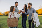 Terrabella Earth Friendly Handwoven Picnic Basket Set for 2