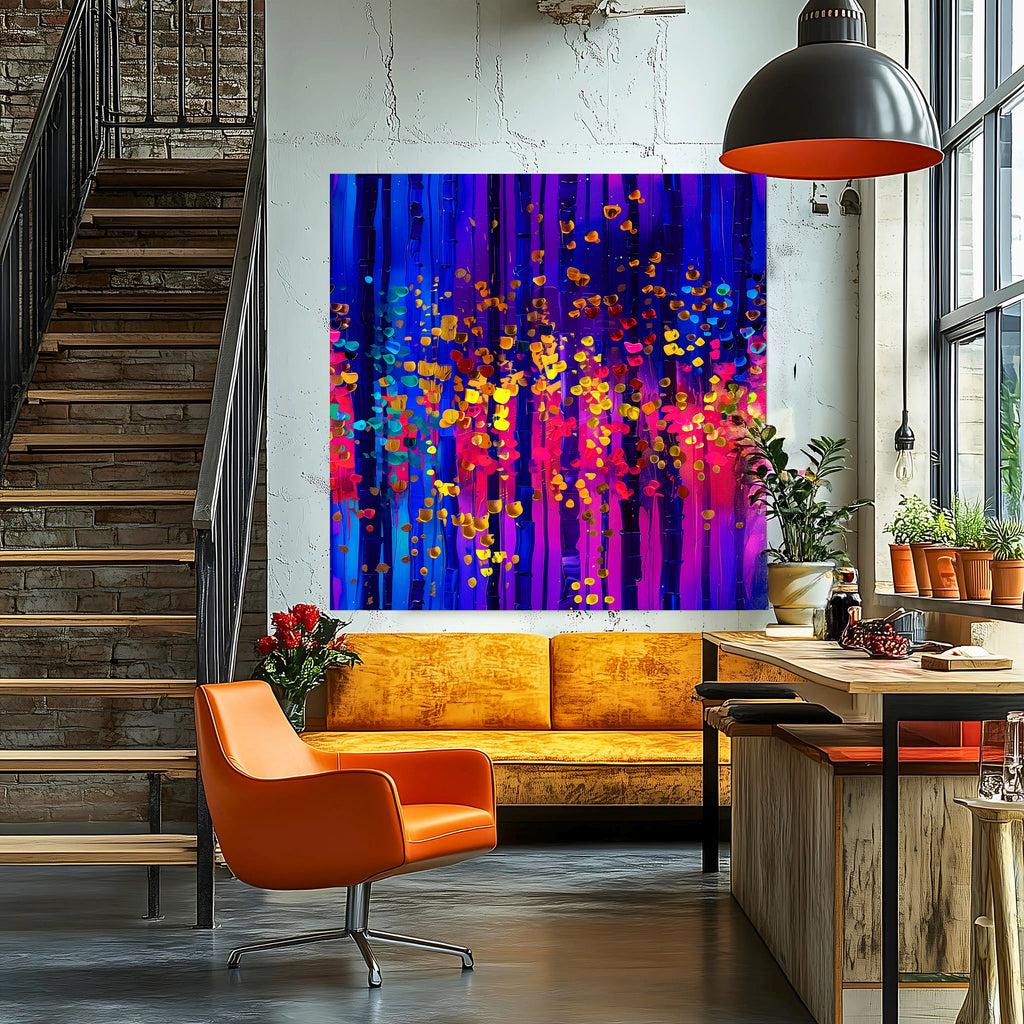 Colorful Canvas Art Print, Modern Abstract Wall Decor