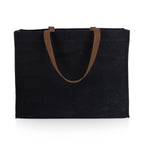 Market Waxed Canvas Tote with Leatherette Handles