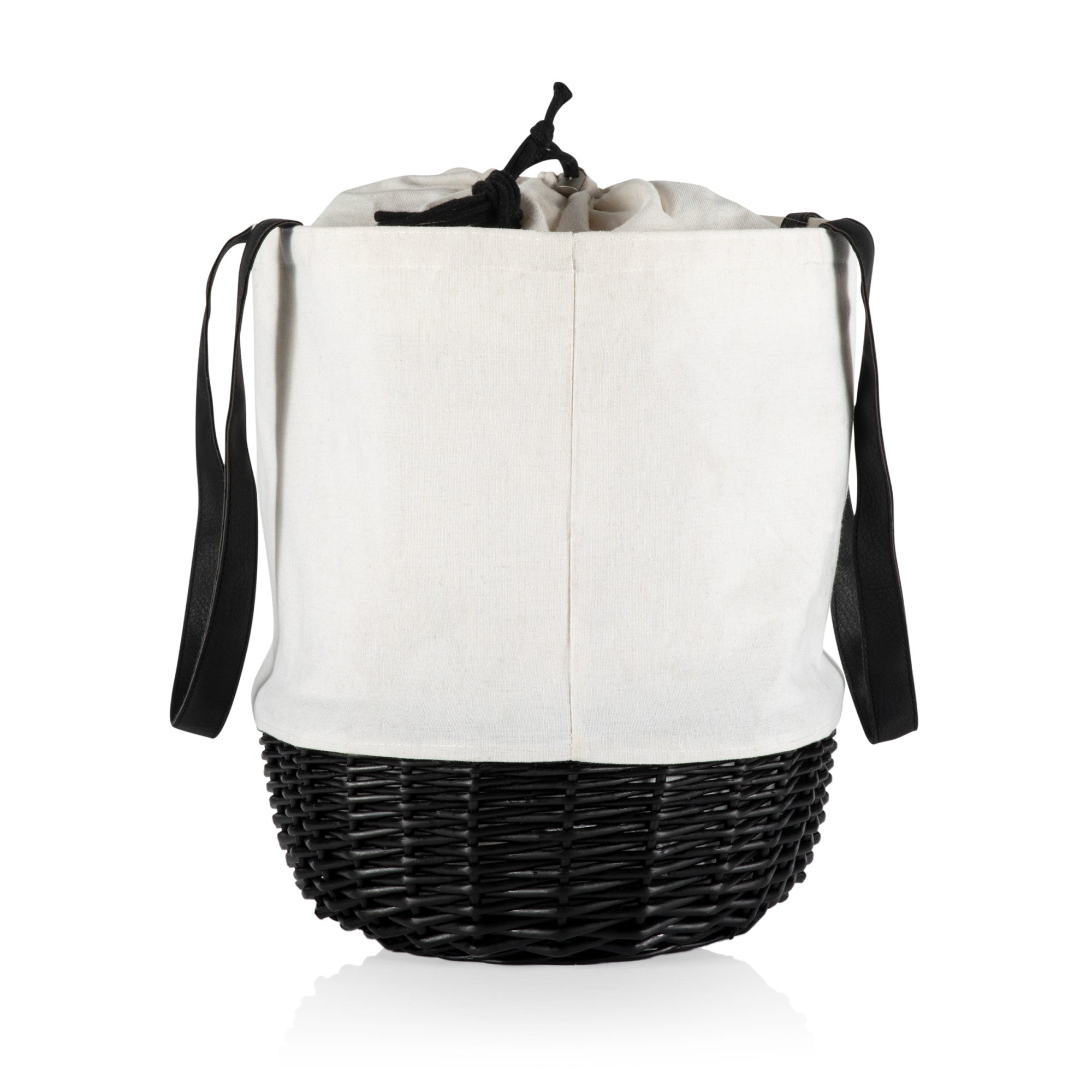Coronado Canvas and Willow Basket Tote