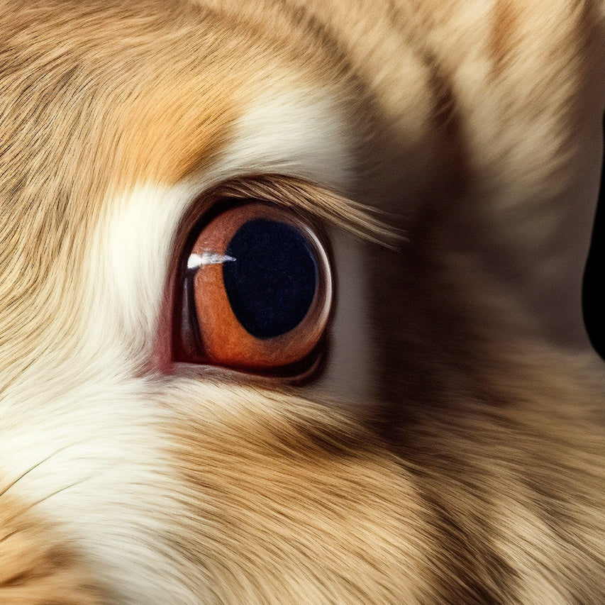 Majestic Royal Bunny Portrait - Whimsical Rabbit Art on Canvas for Home Decor from The Curated Goose