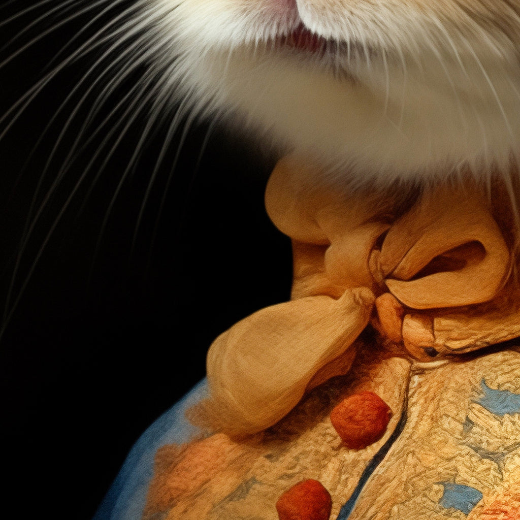 Majestic Royal Bunny Portrait - Whimsical Rabbit Art on Canvas for Home Decor