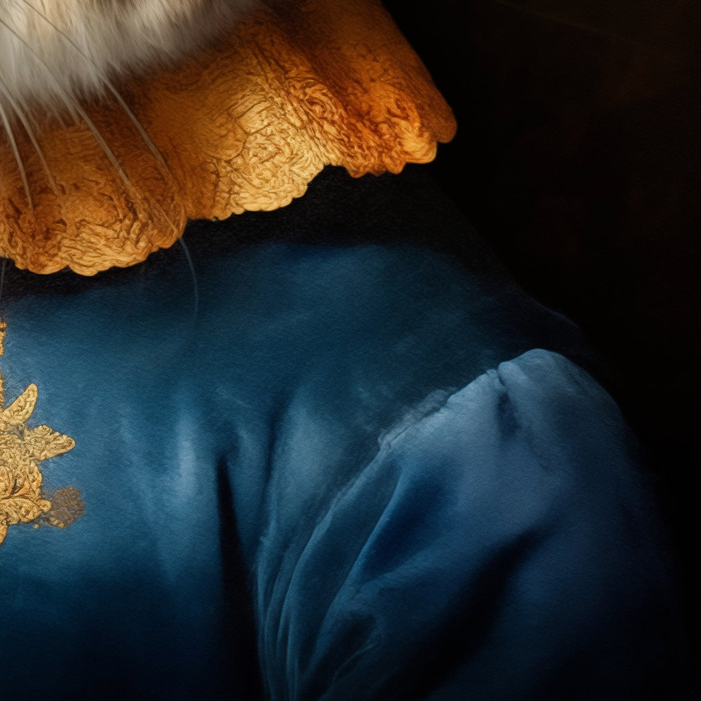 Majestic Royal Bunny Portrait - Whimsical Rabbit Art on Canvas for Home Decor from The Curated Goose