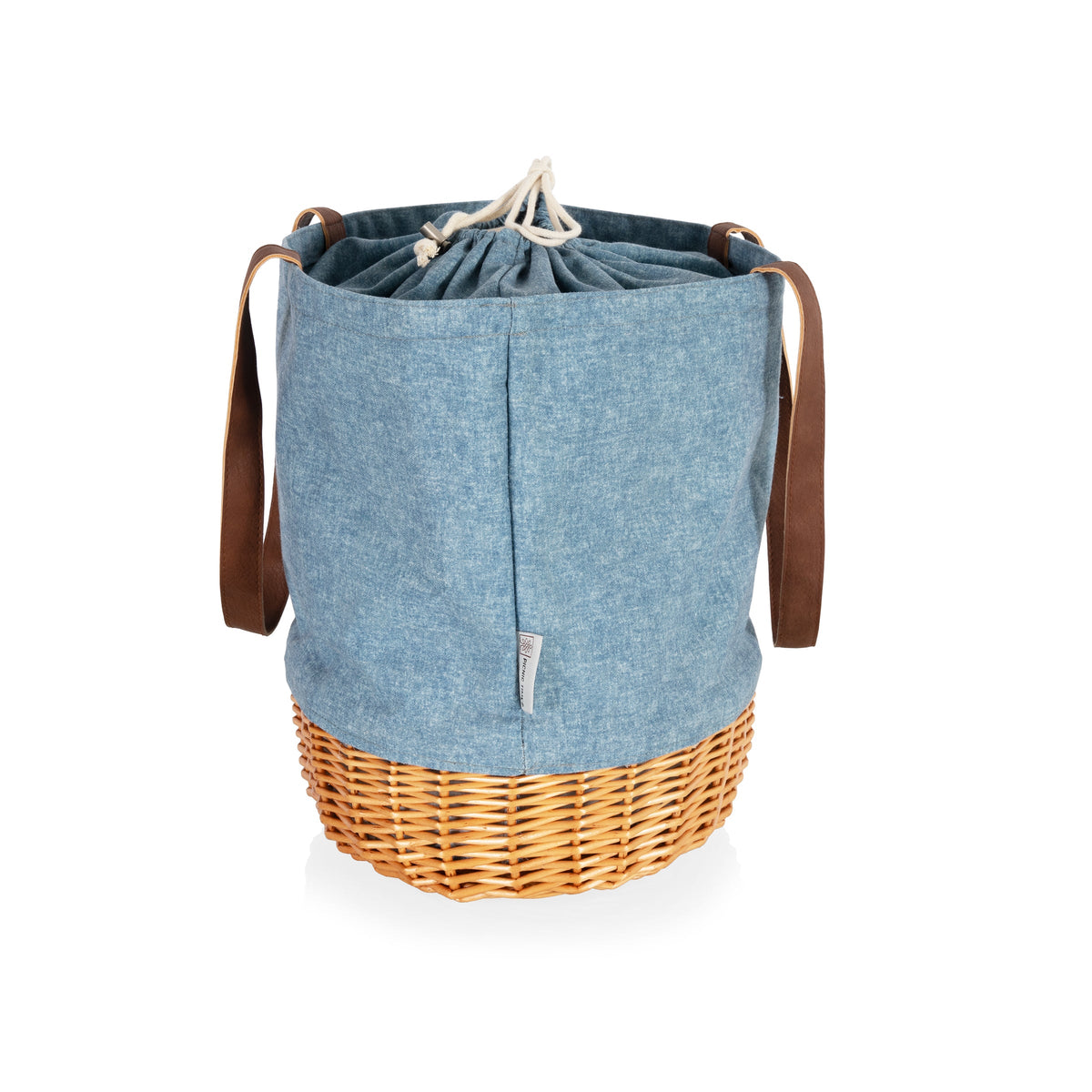 Coronado Canvas and Willow Basket Tote