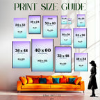 Colorful Canvas Art Print, Modern Abstract Wall Decor