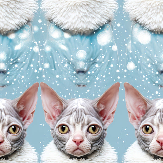 Sphinx Cat Holiday Wrapping Paper Rolls from The Curated Goose