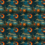 Celestial Sun and Moon Wrapping Paper: Ethereal Gift Wrap