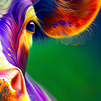 Faux Suede Pillow | Purple Cow Maximalist Decor Throw Pillow