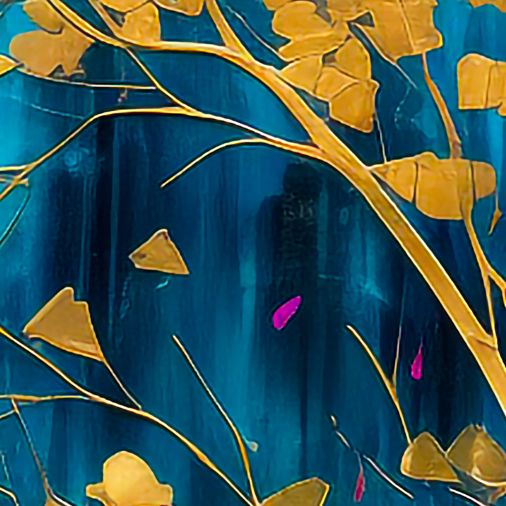 Abstract Tree Blossom Weekender Bag: Faux 3D Art Travel Tote