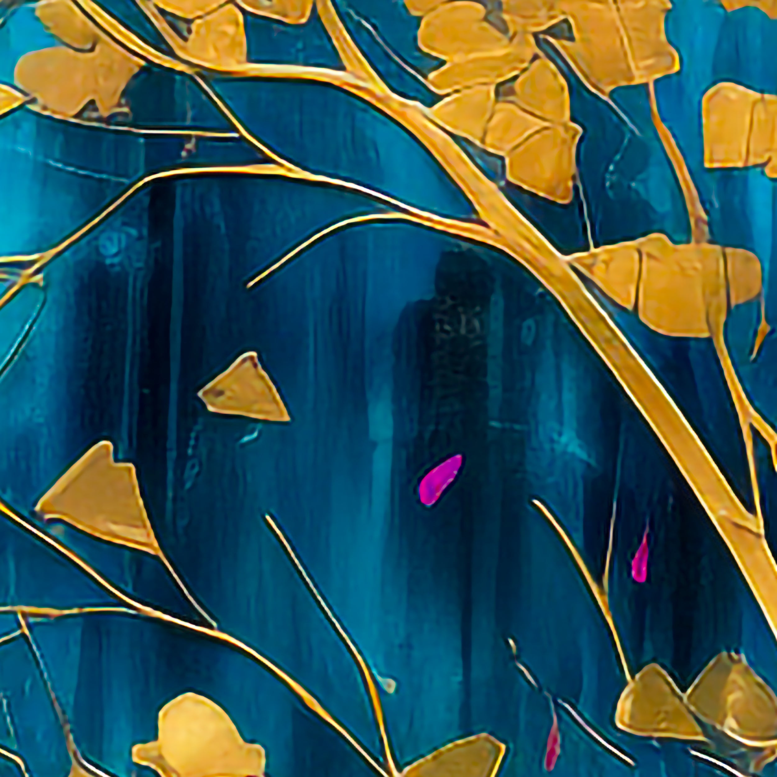 Abstract Tree Blossom Weekender Bag: Faux 3D Art Travel Tote